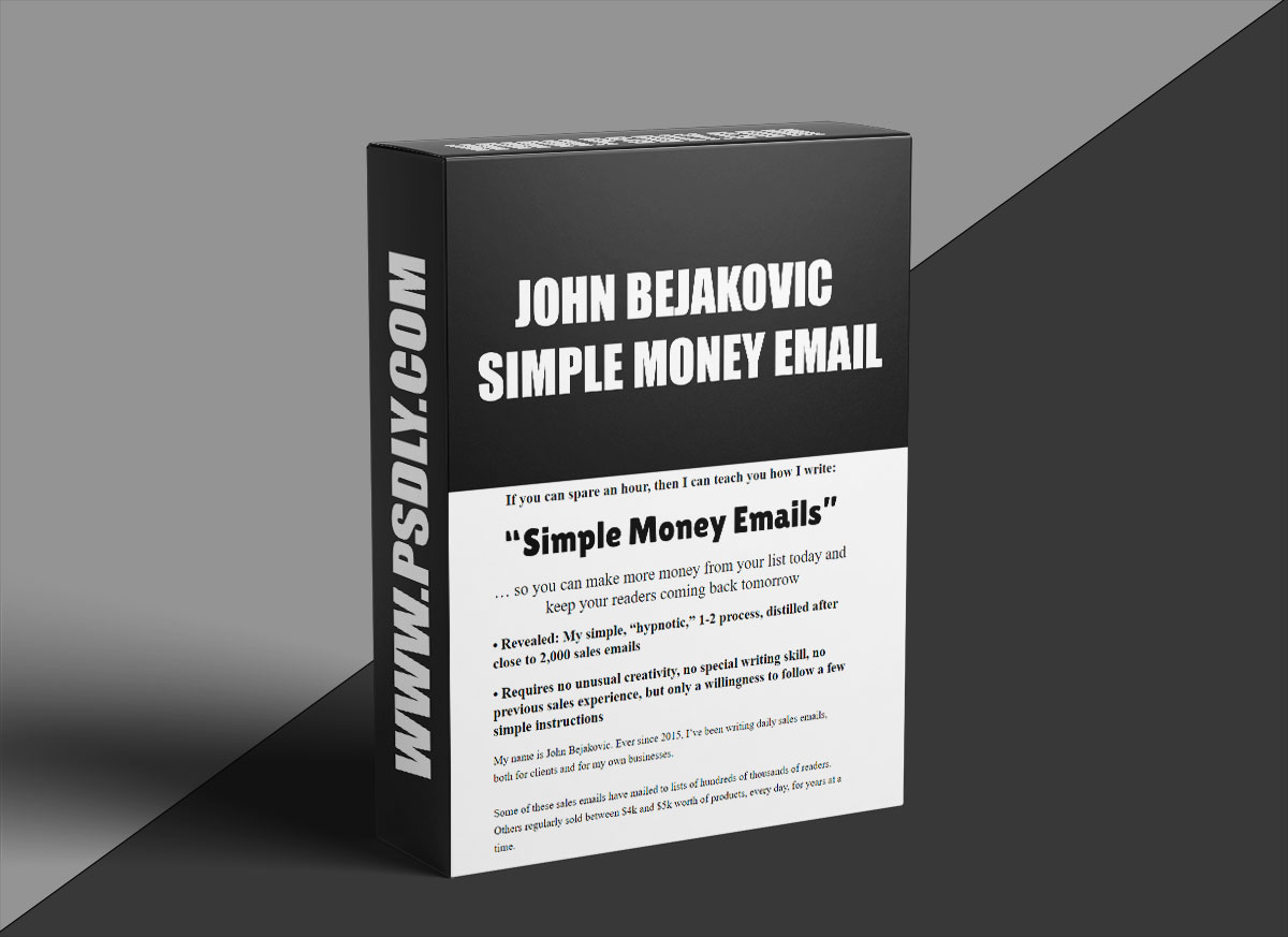 John Bejakovic – Simple Money Email