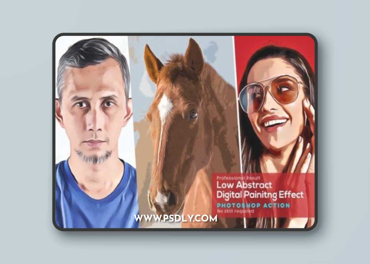 Low Abstract Digital Painting