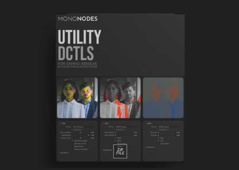 Mononodes - UTILITY DCTLS for Davinci Resolve