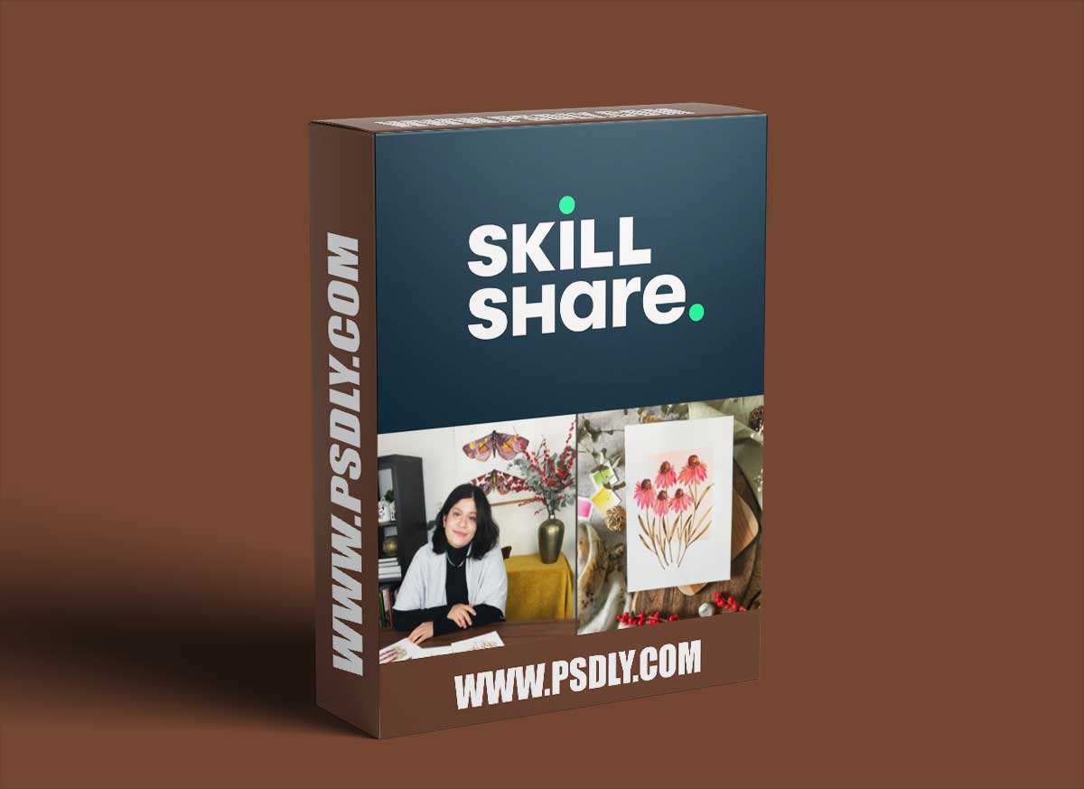 Relaxing Watercolors: Paint Vintage Style Flowers on Colored Backgrounds