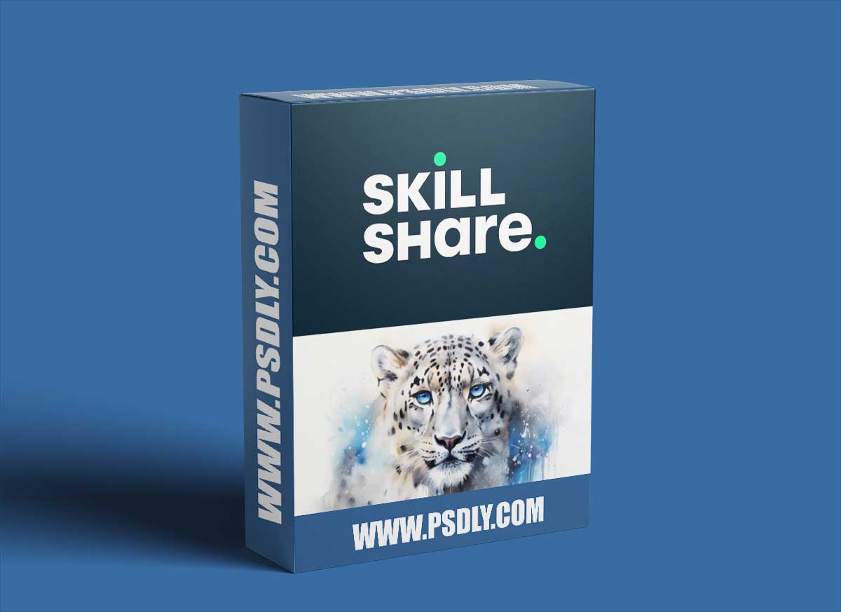 Snow Leopard Serenity: Capturing Expressive Elegance with Watercolor