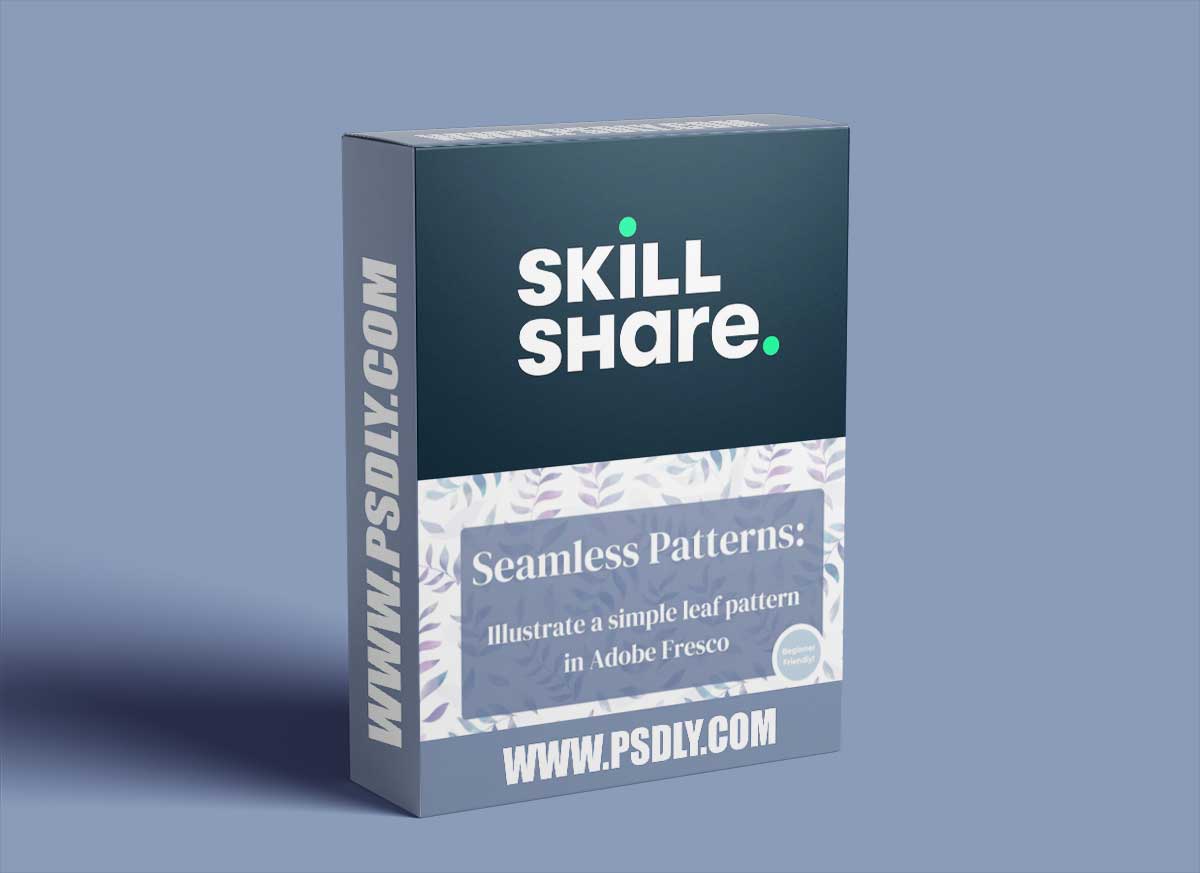 Surface Pattern Design: Illustrate a Seamless Leaf Pattern in Adobe Fresco