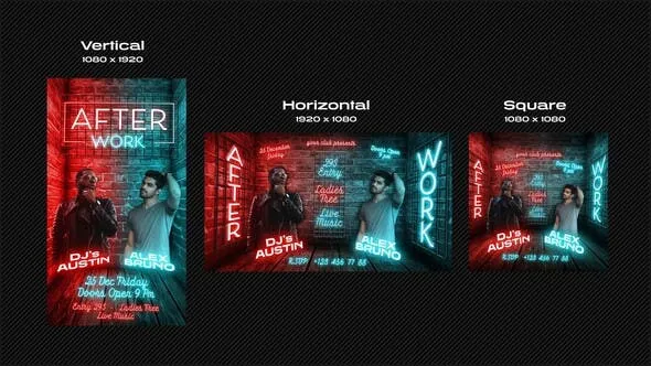 Videohive 3D Neon Instagram Stories 49858866