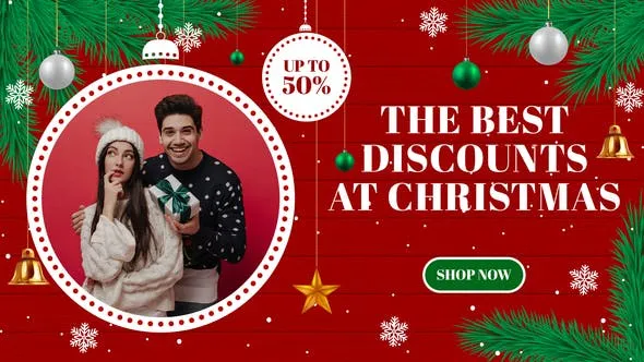 Videohive Christmas Sale Slides Promo 49868779
