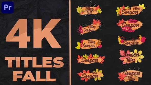 Videohive Fall Titles MOGRT 50047919