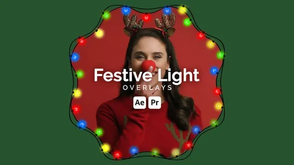 Videohive Festive Light Overlays 49833221
