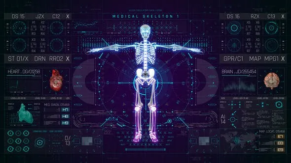 Videohive HUD PRO Medical Skeleton 49921013