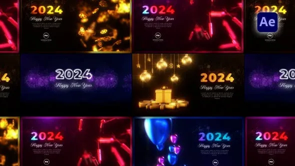 Videohive New Year Greetings Pack 49986596