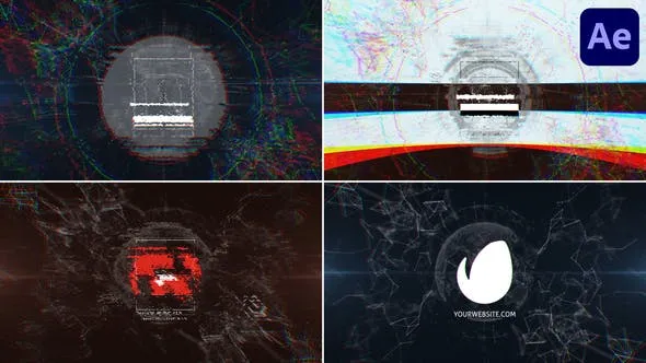 Videohive Organic Glitch Logo for After Effects 50069321