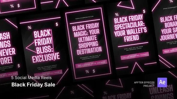 Videohive Social Media Reels - Black Friday Sale After Effects Template 49326282