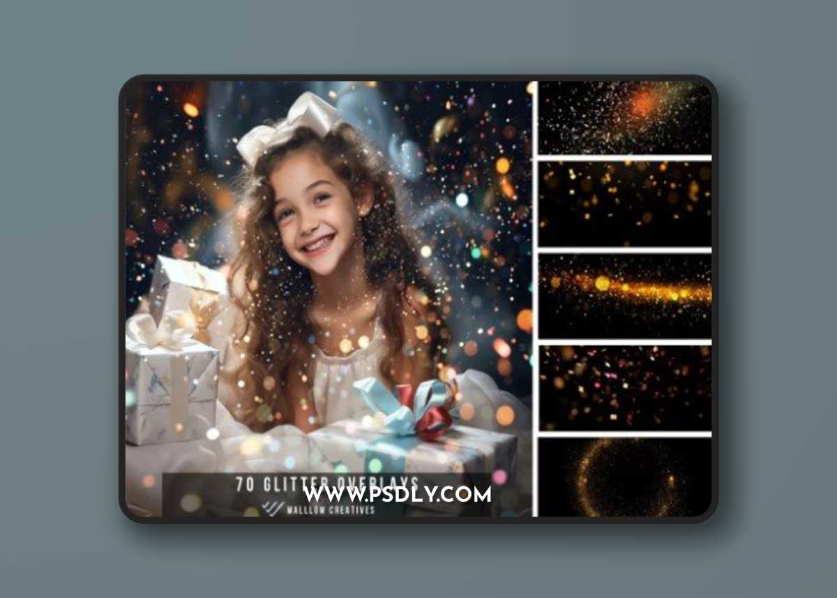 70 Glitter and Sparkle overlay