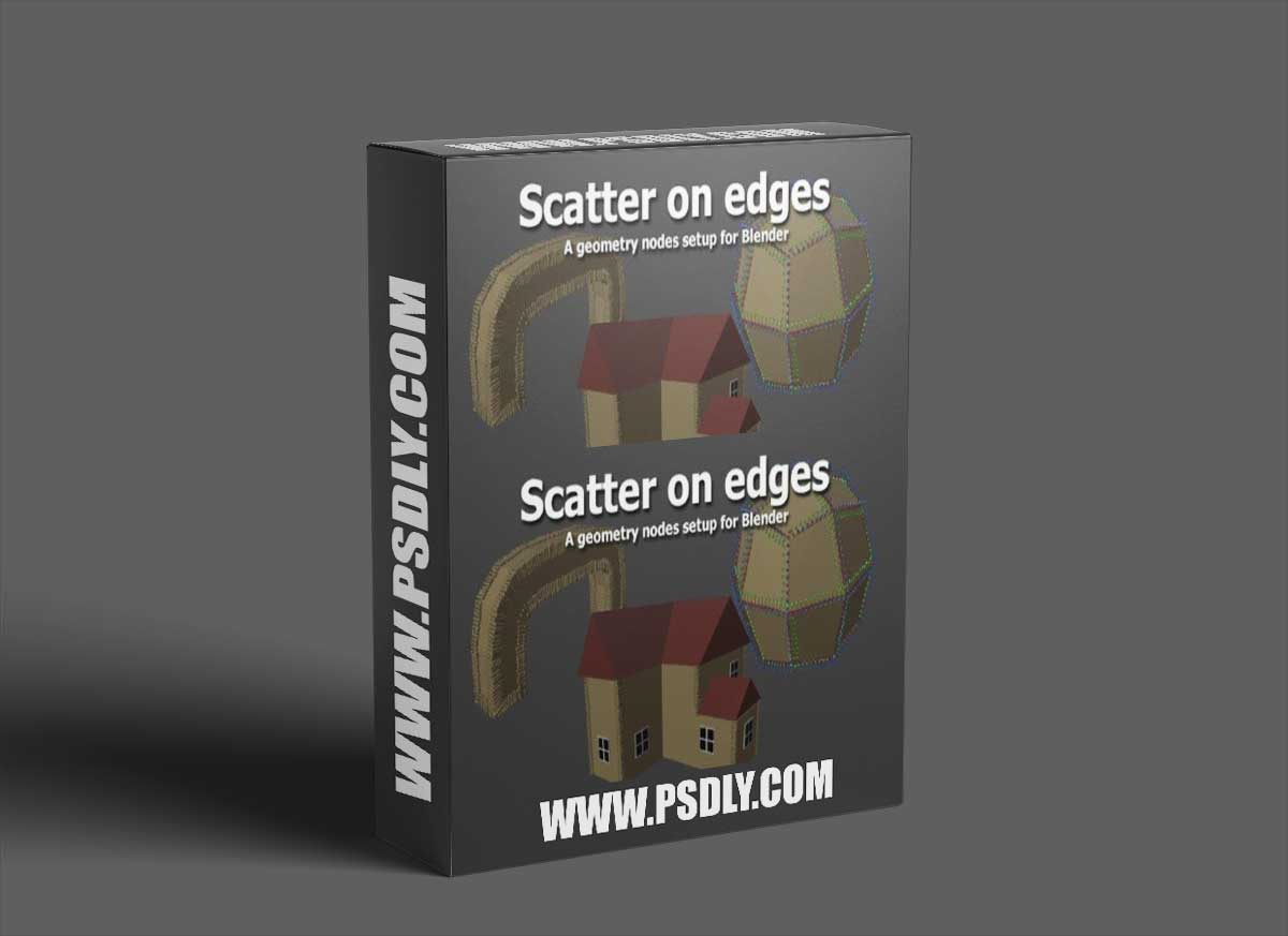 Blender geometry nodes - scatter on edges
