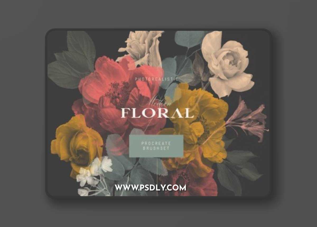 Creativemarket - Modern Floral Procreate Stamp Brush Kit