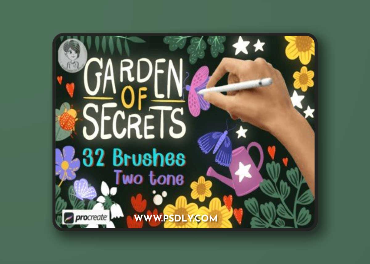 Garden of Secrets Brush Stamp Procreate