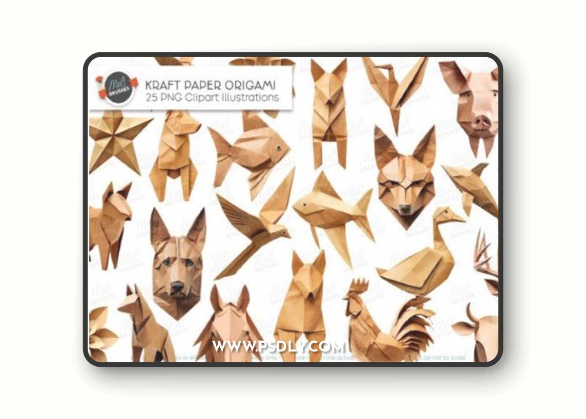 Kraft Paper Origami Animals