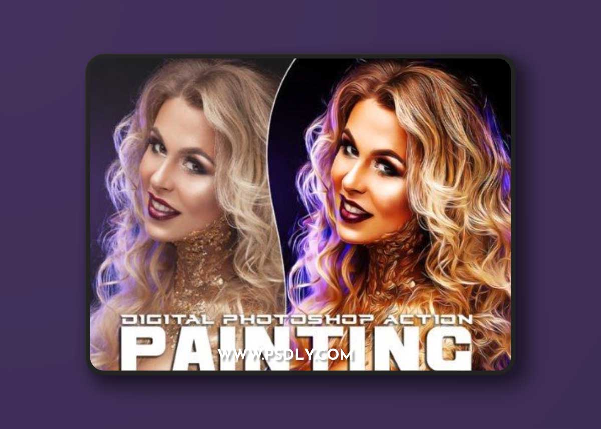 Paintign Cartoon Photoshop Action