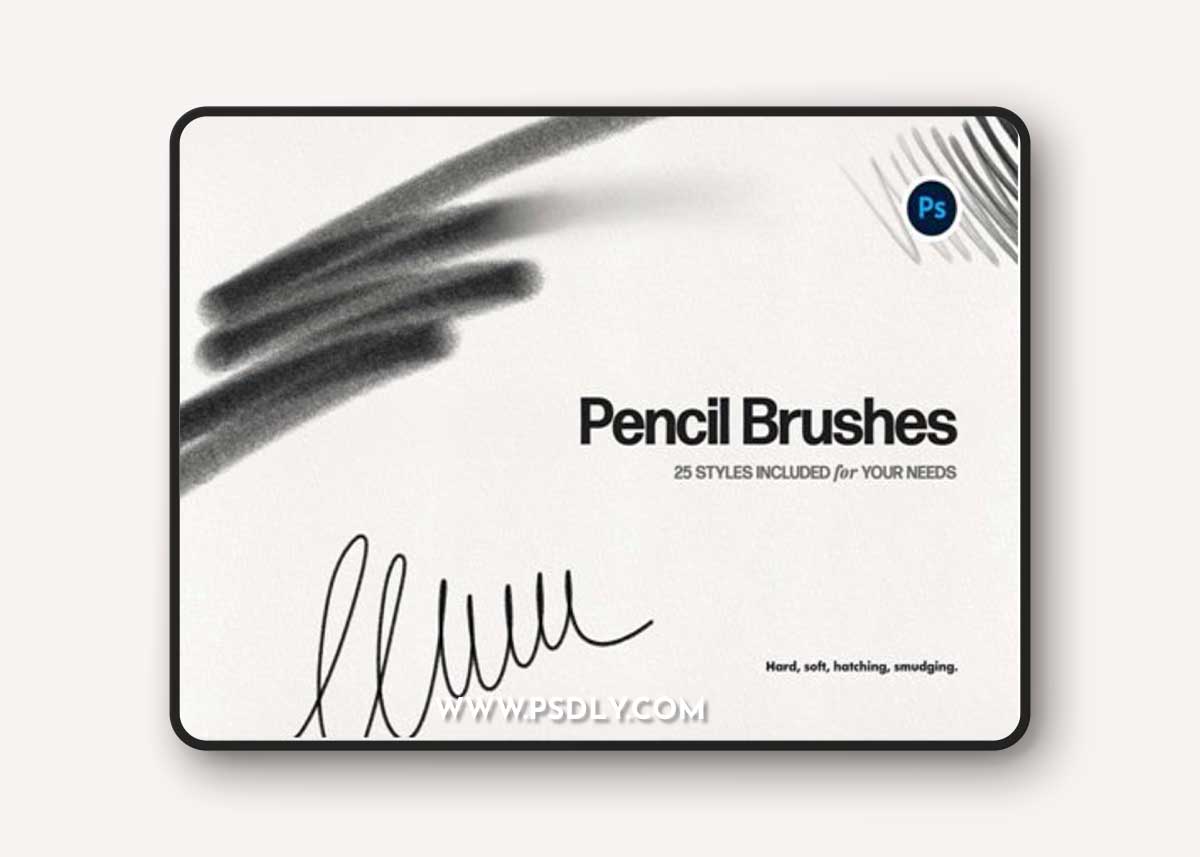 Pencil Brushes - Hand-Drawn Styles & Brushes for Photoshop