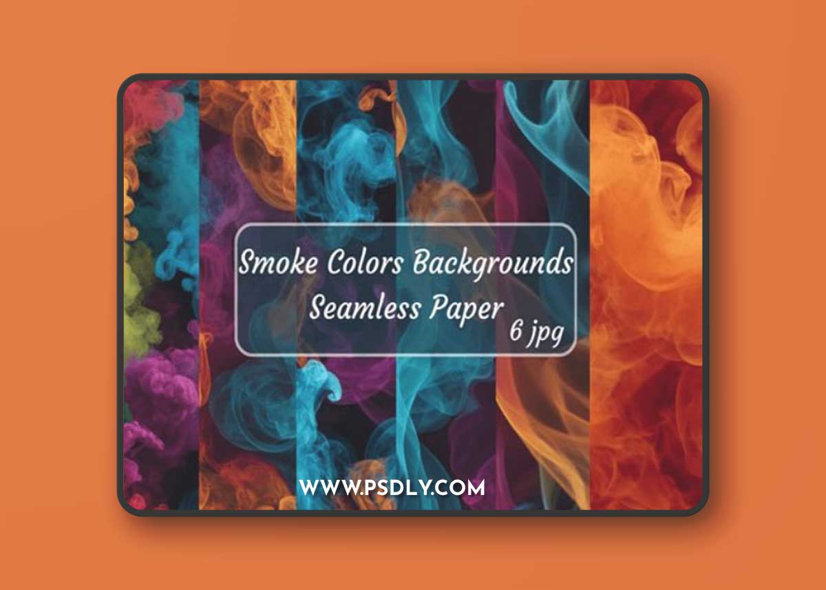 Smoke Colors Backgrounds - 6 Seamless Textures