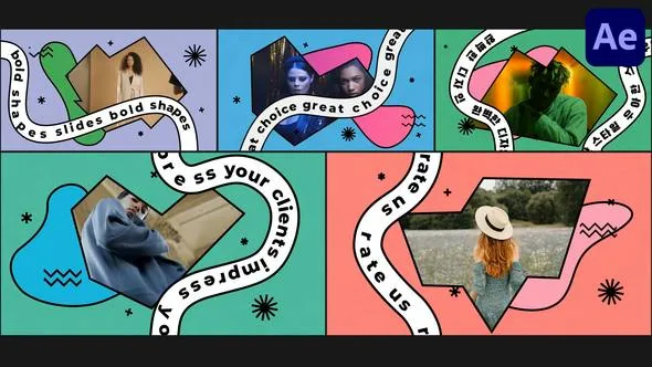 Videohive Bold Shapes Slides for After Effects 50344080