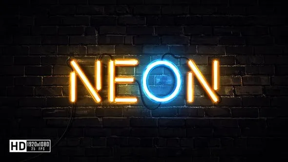 Videohive Neon Tube Logo Reveal 50440250