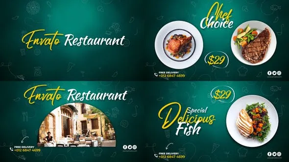 Videohive Restaurant Promo 50137385