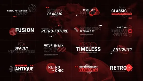 Videohive Retro Futuristic Titles 49207122