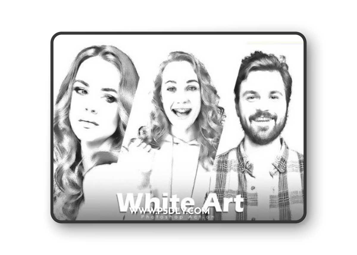 White Art Photoshop Action