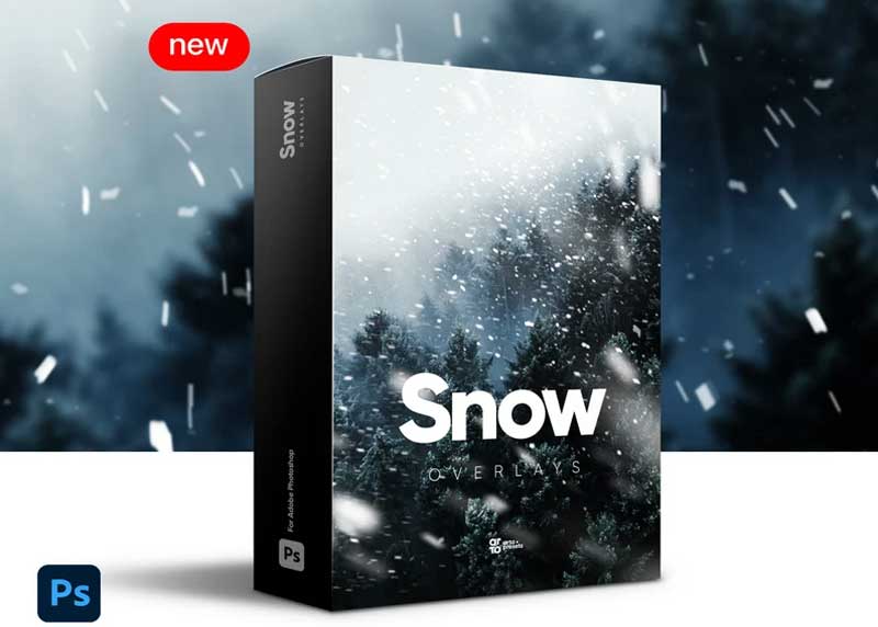 45 Ultra Realistic Cinematic Photoshop Overlays, Snow Overlay, Photo Editing, Photoshop Atmosphere Overlays