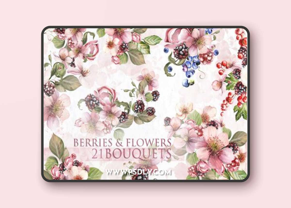 Berries & Flowers 21 BOUQUETS