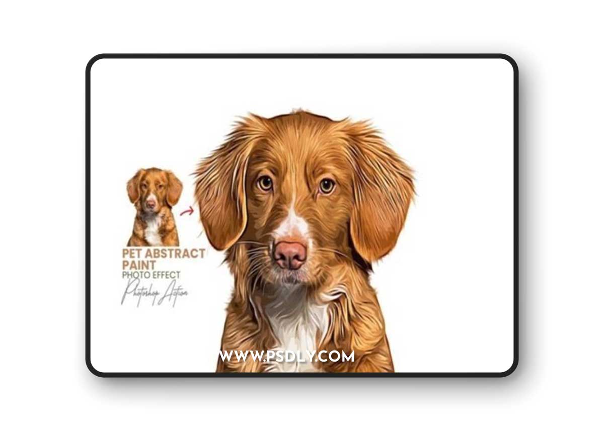 Pet Abstract Paint Photoshop Action
