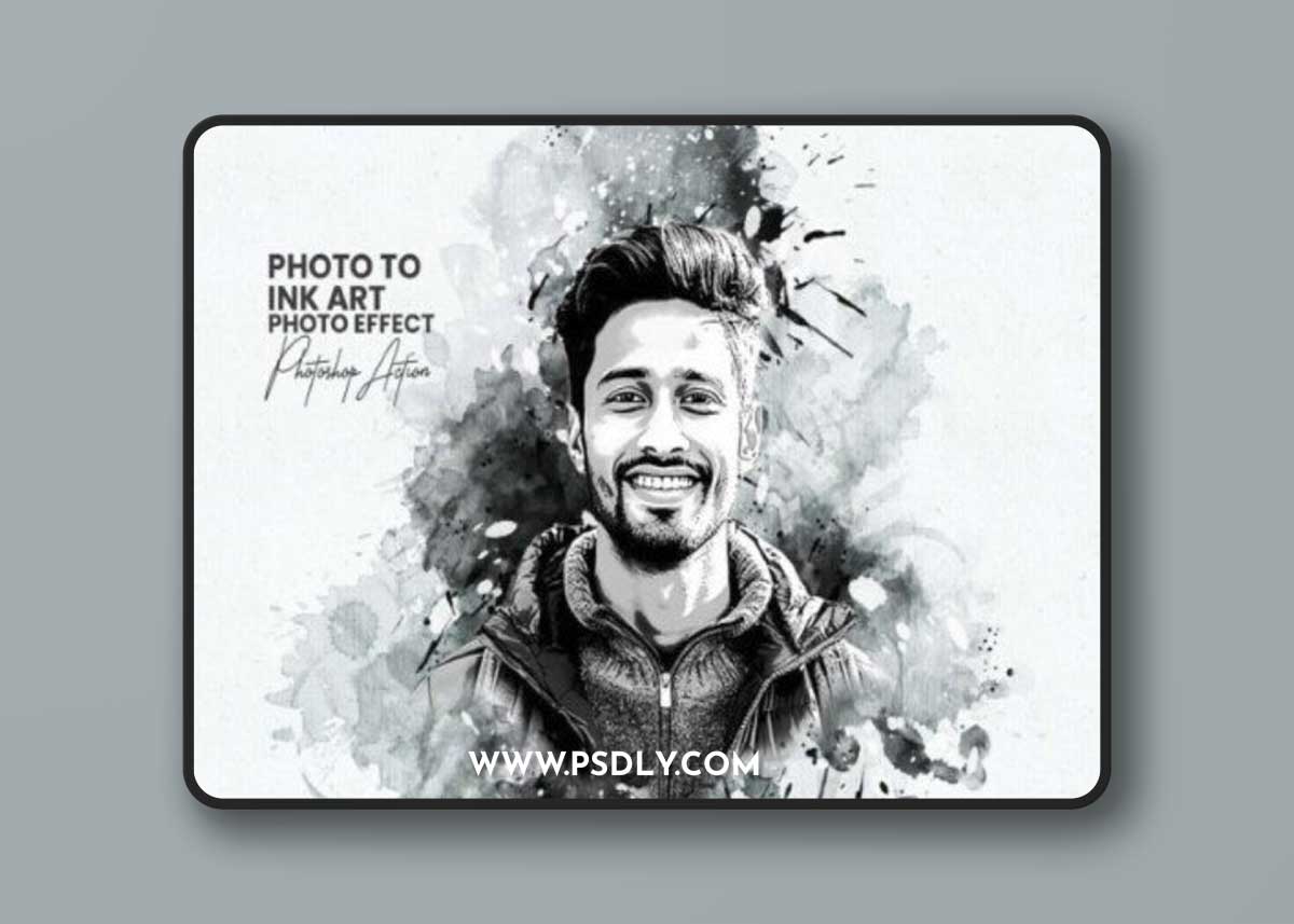 Photo to Ink Art Photoshop Action