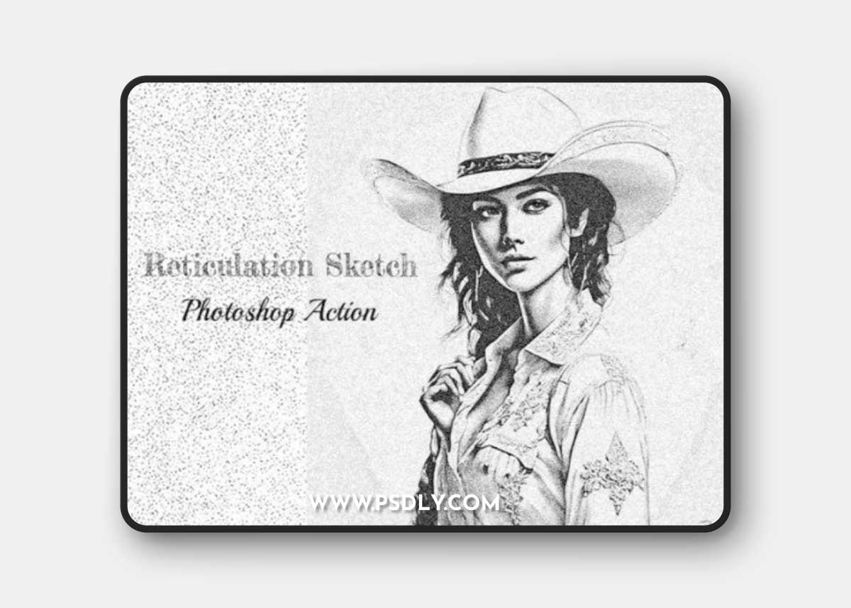 Reticulation Sketch Photoshop Action