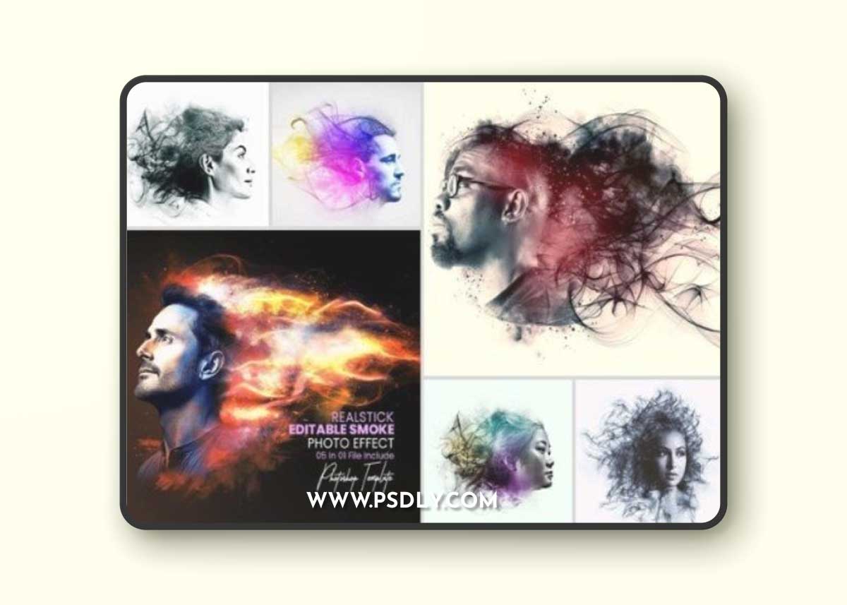 Smoke Editable Effect for Photoshop