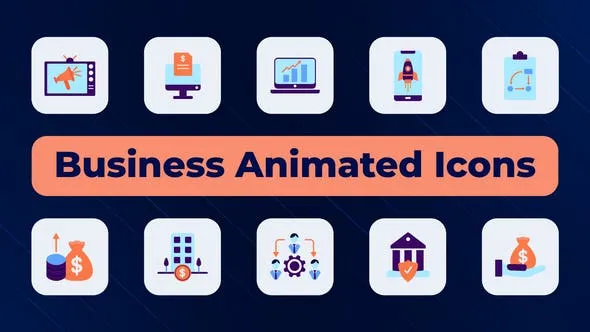 Videohive Business Animated Icons 50794555