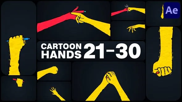 Videohive Cartoon Hands for After Effects 50874301