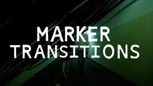 Videohive Marker Transitions 50524058