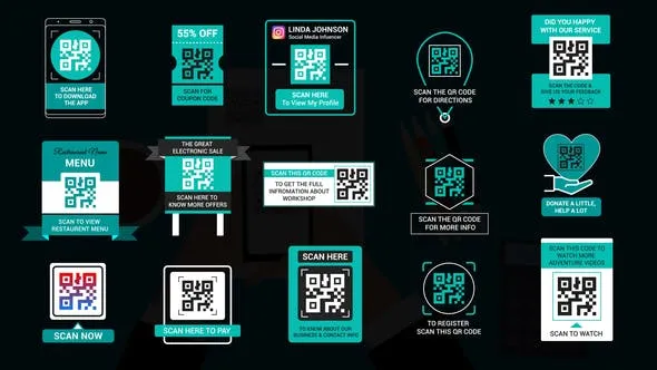 Videohive QR Code Titles 50956785