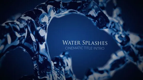 Videohive Water Splashes Cinematic Intro 50715112