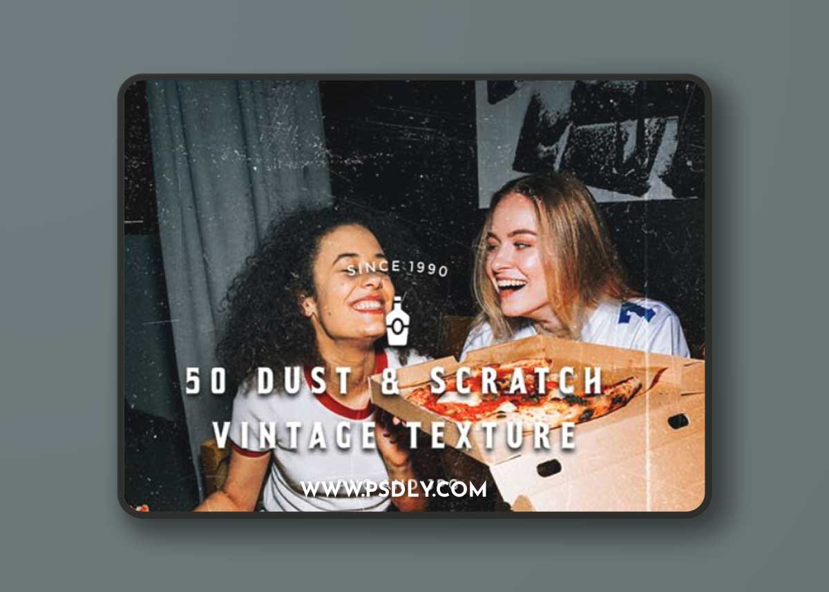 50 DUST & Scratch Vintage Textures Pack