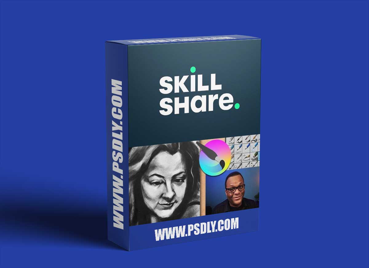 Digitally Painting a Black and White Portrait in Krita