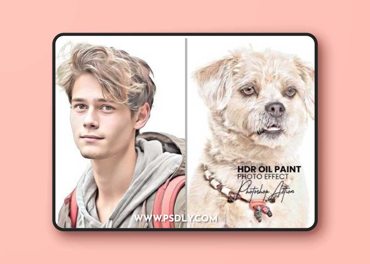 HDR Oil Paint Photoshop Action