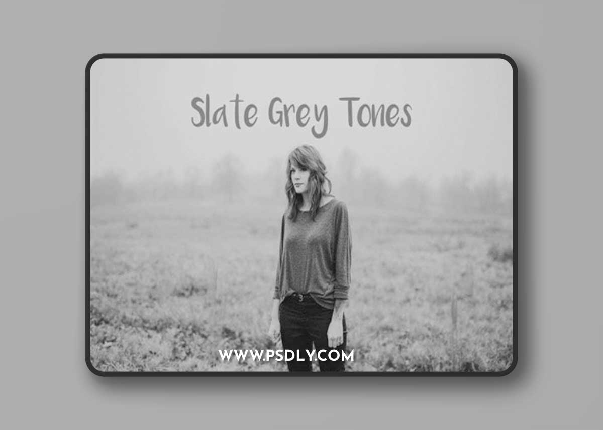 Slate Grey Tones Actions for Photoshop