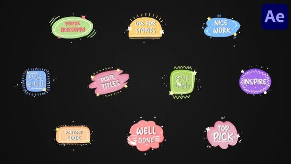 Videohive Colorful Titles 51547772