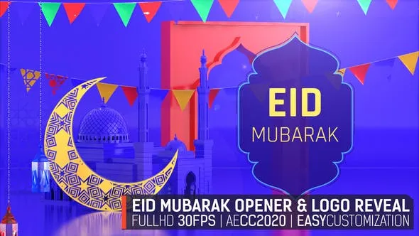 Videohive Eid Mubarak Opener 51485556
