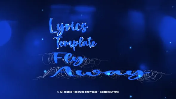 Videohive Lyrics Template Fly Away 51210026