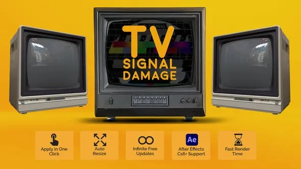 Videohive TV Signal Damage 51082060