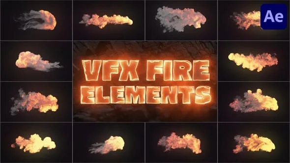 Videohive VFX Fire Elements for After Effects 51093200