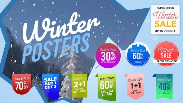 Videohive Winter Sale Posters & Labels 51331924
