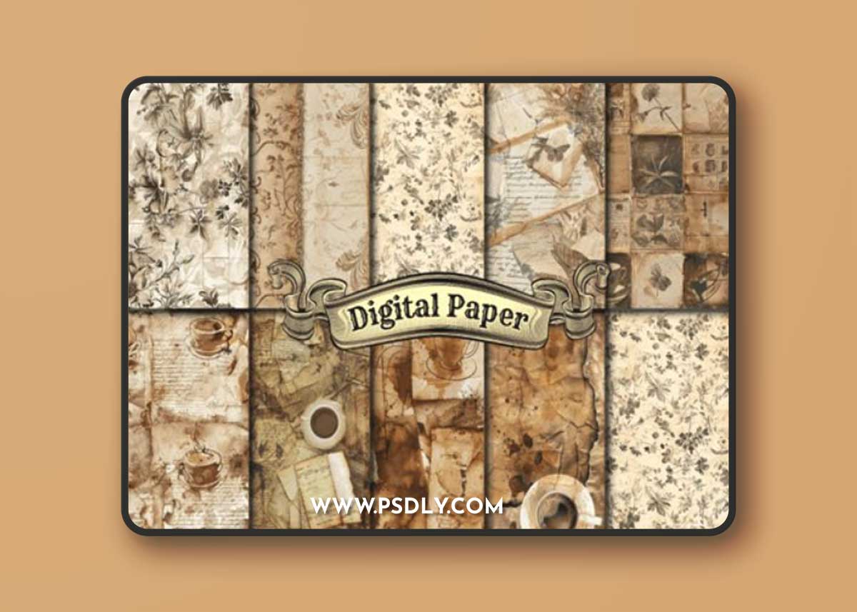 Vintage Chocolate Textures Pack