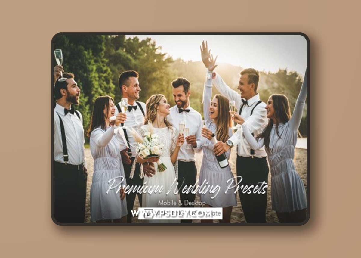 10 Premium Wedding Mobile & Desktop Lightroom Presets